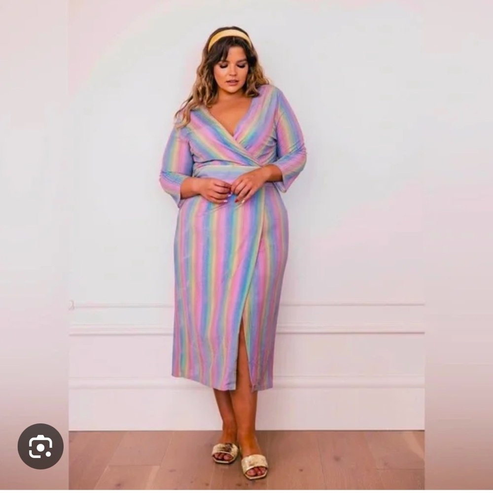 JessaKae EUC shimmery rainbow dress